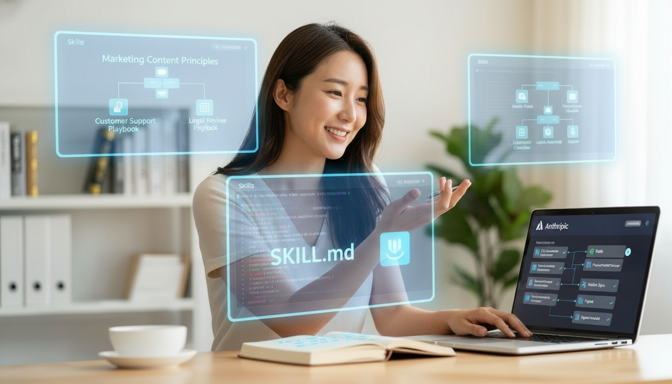 신입 사원에게 사내 매뉴얼을 쥐여주면 무슨 일이 벌어질까 — 클로드 스킬이 바꾸는 전문화의 개념