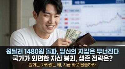 1480원 돌파: 당신의 지갑을 노리는 '환율 쓰나미'가 온다